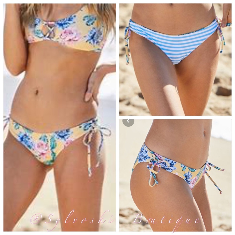 🔥 Amor y Besos Reversible Bikini Bottoms NWT
